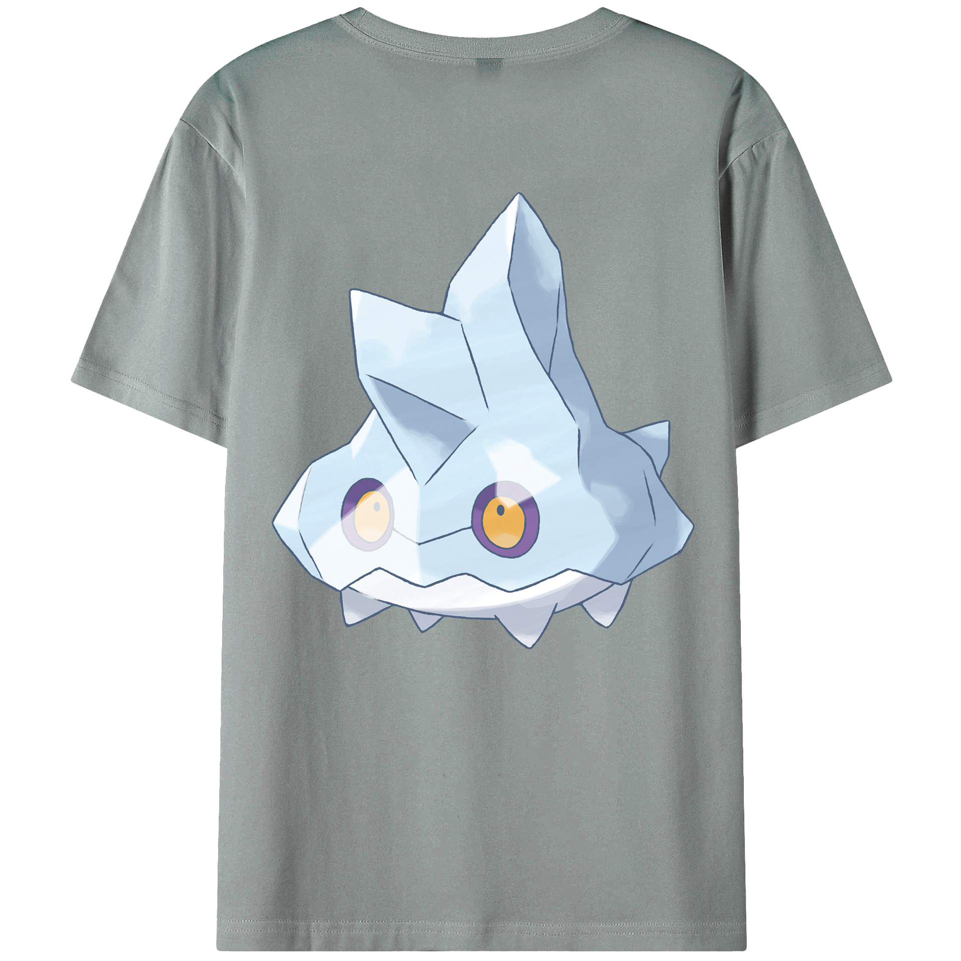 （画像用） ポケットモンスター Pokémon 綿100％ メンズ半袖Tシャツ（バックプリント） 通気性
